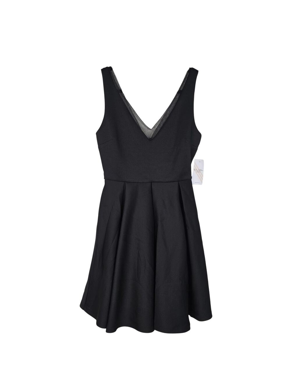 Kalani Hilliker For ALYCE Paris‎ Dress Womens Small Black Fit Flare V Neck Party